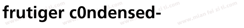 frutiger c0ndensed字体转换